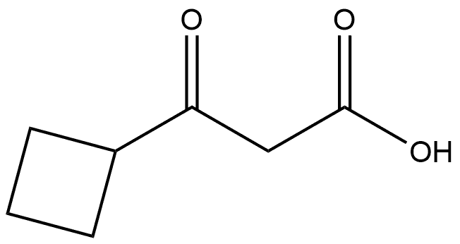 Cyclobutanepropanoic acid, β-oxo- Struktur