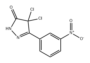 3H-Pyrazol-3-one, 4,4-dichloro-2,4-dihydro-5-(3-nitrophenyl)-