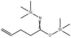 4-Pentenimidic acid, N-(trimethylsilyl)-, trimethylsilyl ester Struktur