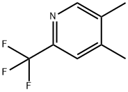 Pyridine, 4,5-dimethyl-2-(trifluoromethyl)- Struktur