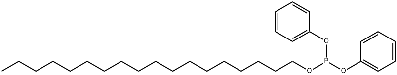 Phosphorous acid octadecyldiphenyl ester Struktur