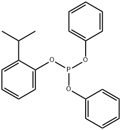 Phosphorous acid, 2-(1-methylethyl)phenyl diphenyl ester Struktur