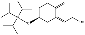 Ethanol, 2-[2-methylene-5-[[tris(1-methylethyl)silyl]oxy]cyclohexylidene]-, [S-(Z)]- (9CI) Struktur