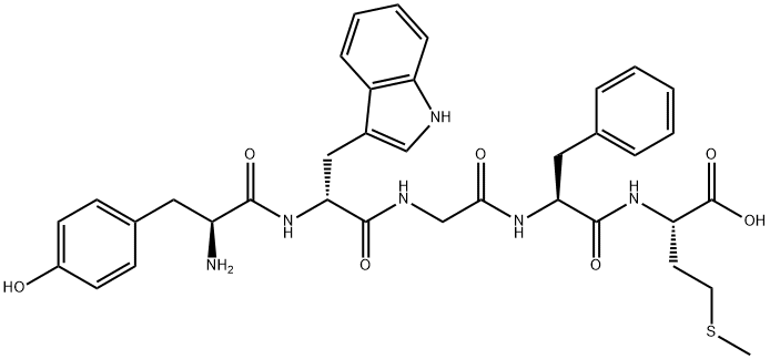 (D-TRP2)-METHIONINE ENKEPHALIN ACETATE Struktur