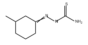 Hydrazinecarbothioamide, 2-(3-methylcyclohexylidene)- Struktur