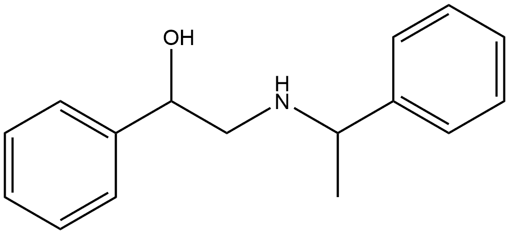 Benzenemethanol, α-[[(1-phenylethyl)amino]methyl]- Struktur