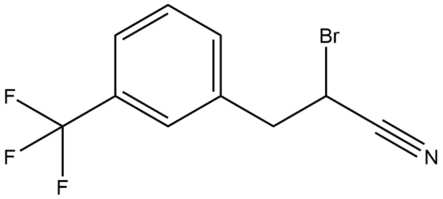 Benzenepropanenitrile, α-bromo-3-(trifluoromethyl)- Struktur