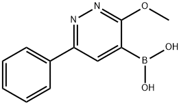 Boronic acid, B-(3-methoxy-6-phenyl-4-pyridazinyl)- Struktur