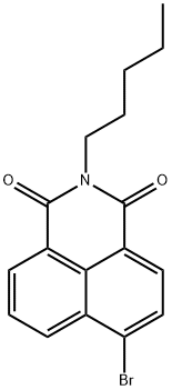 1H-Benz[de]isoquinoline-1,3(2H)-dione, 6-bromo-2-pentyl- Struktur