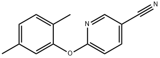 3-Pyridinecarbonitrile, 6-(2,5-dimethylphenoxy)- Struktur