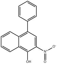 1-Naphthalenol, 2-nitro-4-phenyl- Struktur