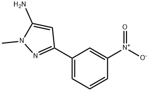 1-甲基-3-(3-硝基苯基)-1H-吡唑-5-胺 結(jié)構(gòu)式