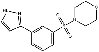 4-[3-(1H-Pyrazol-3-yl)phenyl]sulfonylmorpholine Structure