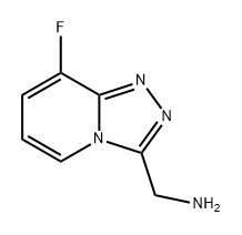 1,2,4-Triazolo[4,3-a]pyridine-3-methanamine, 8-fluoro- Struktur