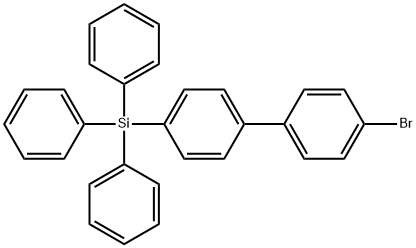 1,1'-Biphenyl, 4-bromo-4'-(triphenylsilyl)- Struktur