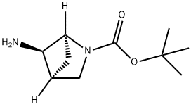 (1S,4S,5R)-rel-5-Amino-2-Boc-2-azabicyclo[2.1.1]hexane Struktur