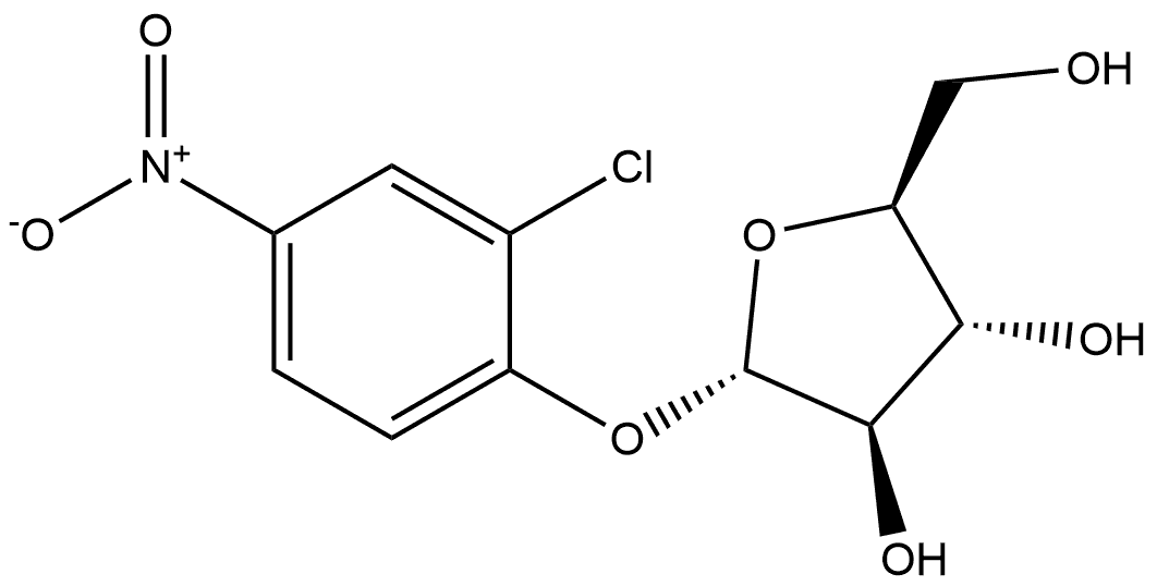 α-L-Arabinofuranoside, 2-chloro-4-nitrophenyl Struktur