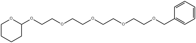 2H-Pyran, tetrahydro-2-[(13-phenyl-3,6,9,12-tetraoxatridec-1-yl)oxy]- Struktur