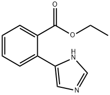 Benzoic acid, 2-(1H-imidazol-5-yl)-, ethyl ester Struktur