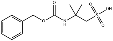 1-Propanesulfonic acid, 2-methyl-2-[[(phenylmethoxy)carbonyl]amino]- Struktur