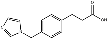 Benzenepropanoic acid, 4-(1H-imidazol-1-ylmethyl)- Struktur