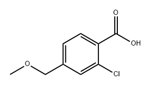 Benzoic acid, 2-chloro-4-(methoxymethyl)- Struktur