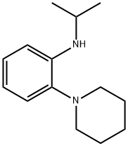 Benzenamine, N-(1-methylethyl)-2-(1-piperidinyl)- Struktur