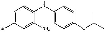 1,2-Benzenediamine, 4-bromo-N1-[4-(1-methylethoxy)phenyl]- Struktur