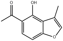 Ethanone, 1-(4-hydroxy-3-methyl-5-benzofuranyl)- Struktur