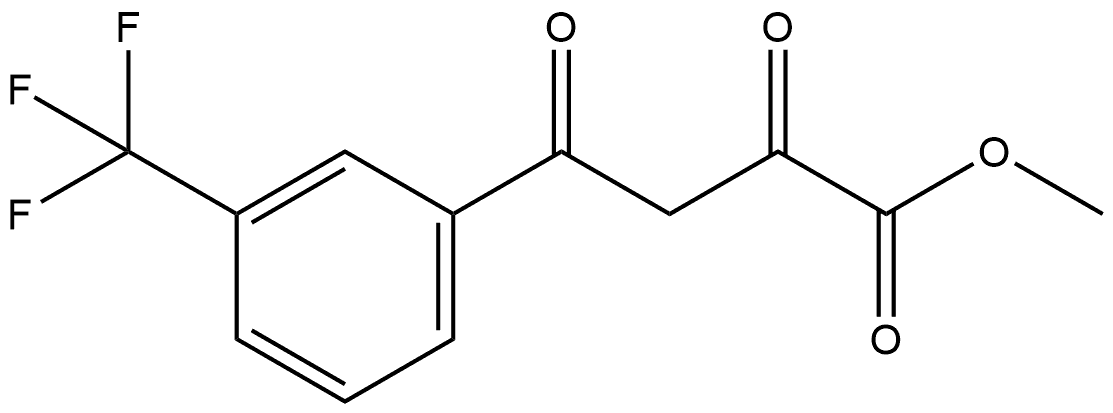 2,4-Dioxo-4-(3-trifluoromethyl-phenyl)-butyric acid methyl ester/methyl 2,4-dioxo-4-[3-(trifluoromethyl)phenyl]butanoate Struktur