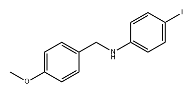 Benzenemethanamine, N-(4-iodophenyl)-4-methoxy- Struktur