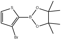 1,3,2-Dioxaborolane, 2-(3-bromo-2-thienyl)-4,4,5,5-tetramethyl- Struktur