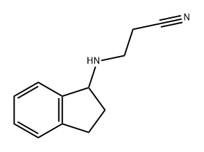 Propanenitrile, 3-[(2,3-dihydro-1H-inden-1-yl)amino]- Struktur