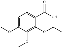 2-乙氧基-3,4-二甲氧基苯甲酸 結(jié)構(gòu)式