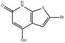 Thieno[2,3-b]pyridin-6(7H)-one, 2-bromo-4-hydroxy- Struktur