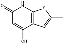 Thieno[2,3-b]pyridin-6(7H)-one, 4-hydroxy-2-methyl- Struktur