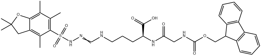 Fmoc-Gly-Arg(Pbf)-OH Struktur