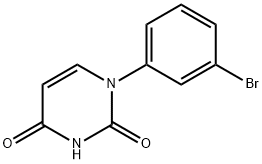 2,4(1H,3H)-Pyrimidinedione, 1-(3-bromophenyl)- Struktur