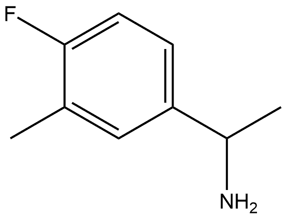 Benzenemethanamine, 4-fluoro-α,3-dimethyl- Struktur