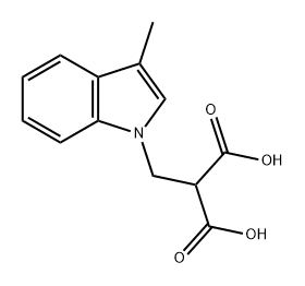 Propanedioic acid, 2-[(3-methyl-1H-indol-1-yl)methyl]-