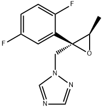 1H-1,2,4-Triazole, 1-[[(2R,3R)-2-(2,5-difluorophenyl)-3-methyl-2-oxiranyl]methyl]- Struktur