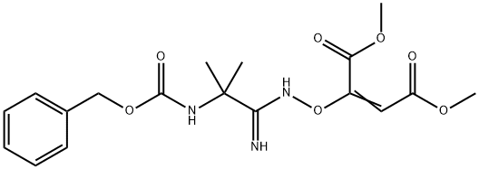 2-Butenedioic acid, 2-[[[1-imino-2-methyl-2-[[(phenylmethoxy)carbonyl]amino]propyl]amino]oxy]-, 1,4-dimethyl ester