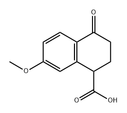 1-Naphthalenecarboxylic acid, 1,2,3,4-tetrahydro-7-methoxy-4-oxo- Struktur