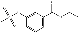 Benzoic acid, 3-[(methylsulfonyl)oxy]-, ethyl ester Struktur