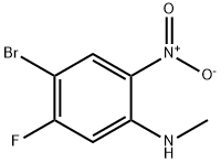 4-Bromo-5-fluoro-N-methyl-2-nitroaniline Struktur