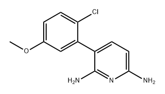 2,6-Pyridinediamine, 3-(2-chloro-5-methoxyphenyl)- Struktur