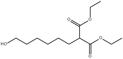 Propanedioic acid, 2-(6-hydroxyhexyl)-, 1,3-diethyl ester Struktur