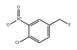 Benzene, 1-chloro-4-(fluoromethyl)-2-nitro- Struktur