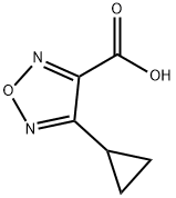 1,2,5-Oxadiazole-3-carboxylic acid, 4-cyclopropyl- Struktur