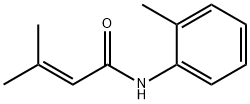 2-Butenamide, 3-methyl-N-(2-methylphenyl)- Struktur